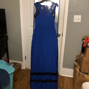 Gianni Bini Black Laced Maxi Dress